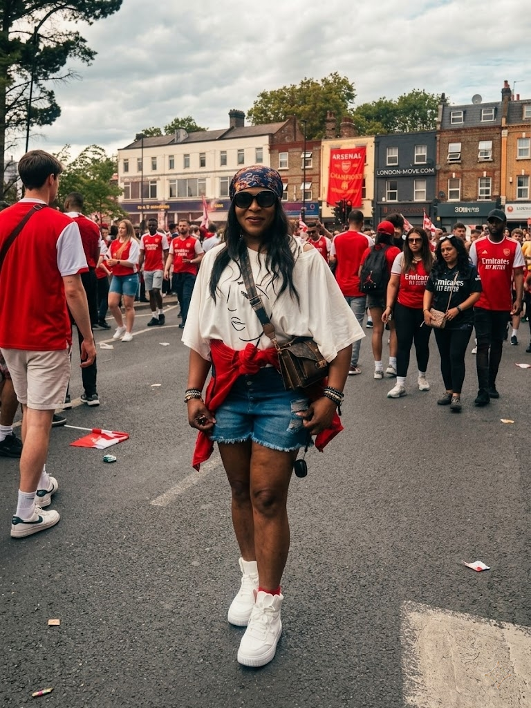 BeeKaindUK Founder at Arsenal Celebration Parade 2026